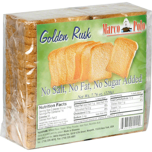 Marco Polo Maro Golden Rusk Toast