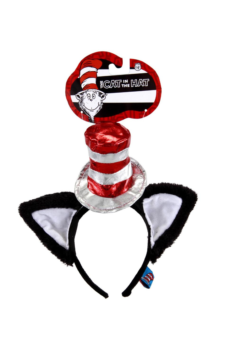 Generic Adult Cat In The Hat Deluxe Headband W/ Ears