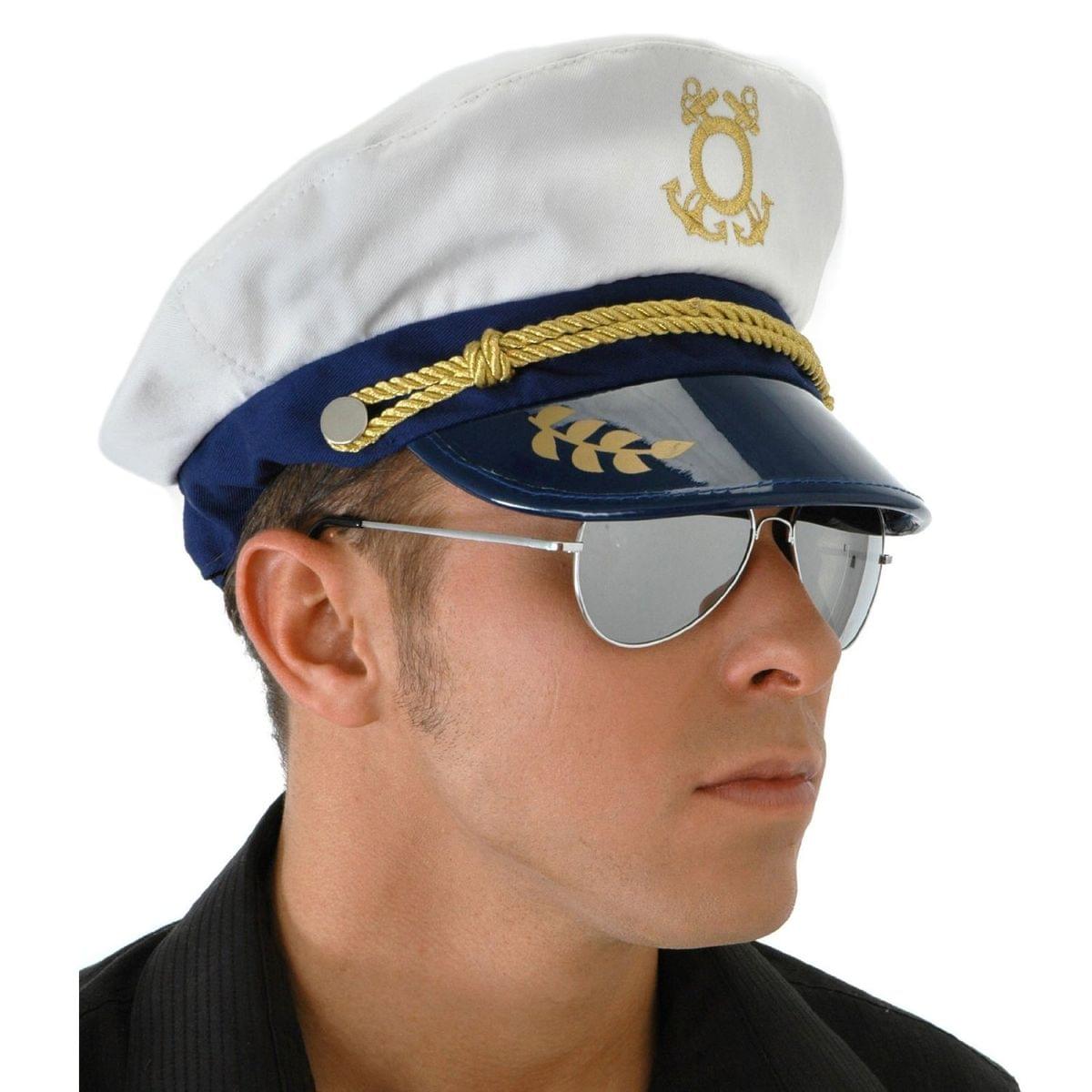 Elope Yacht Captain Hat Adult Navy Costume Accessory One Size
