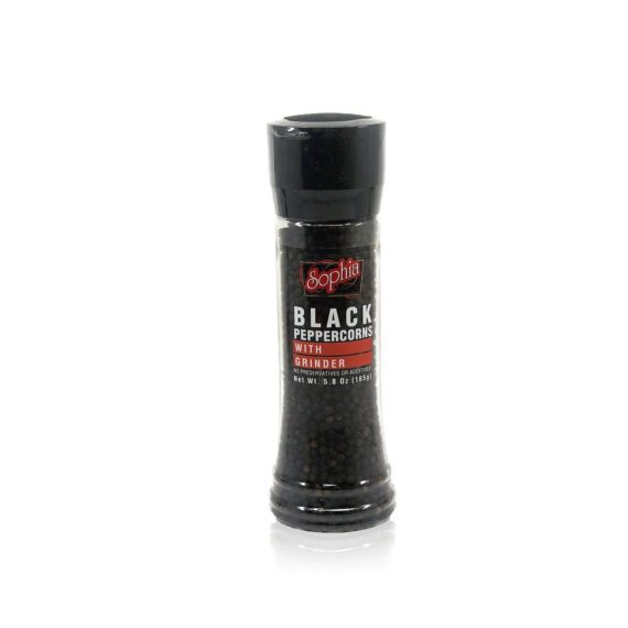 Sophia S And P Grinder – Whole Black Peppercorns 5.8 Oz