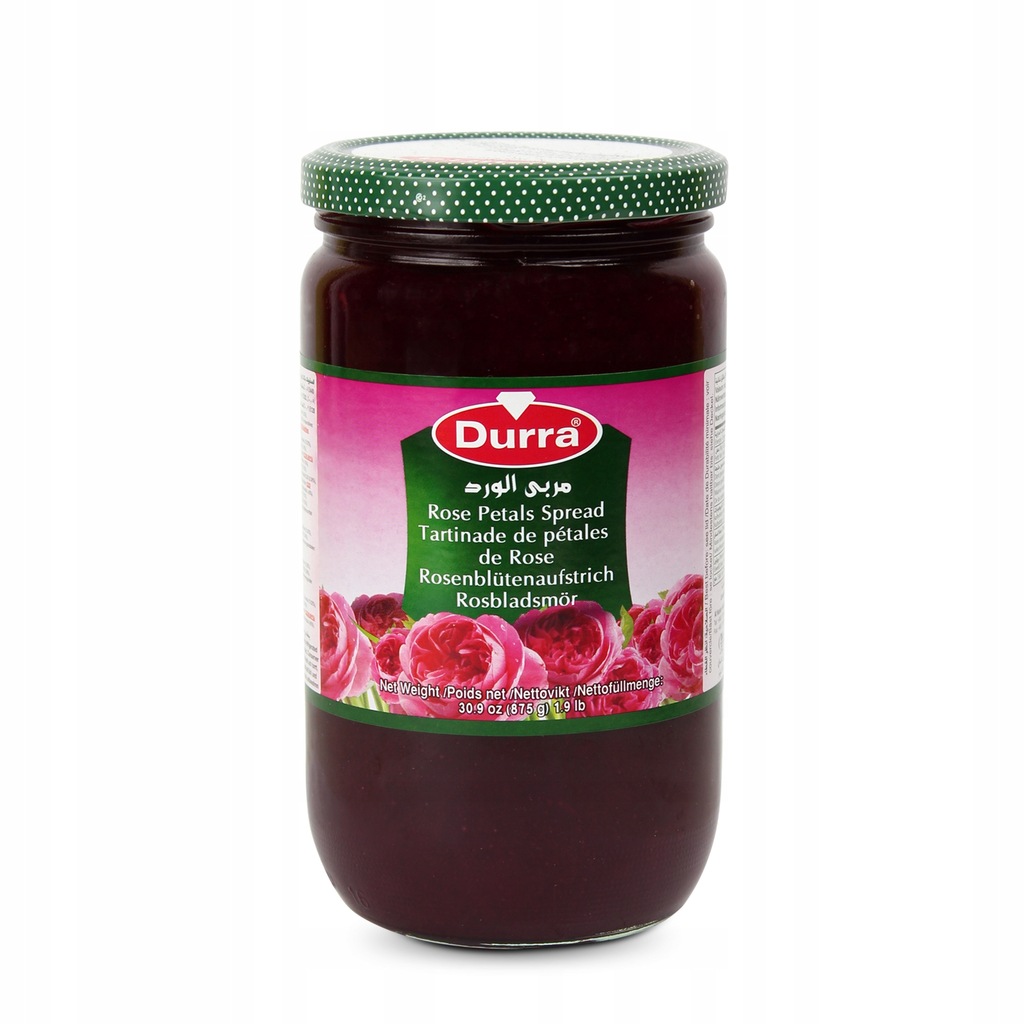 Durra Rose Jam Glass Jar 875 G