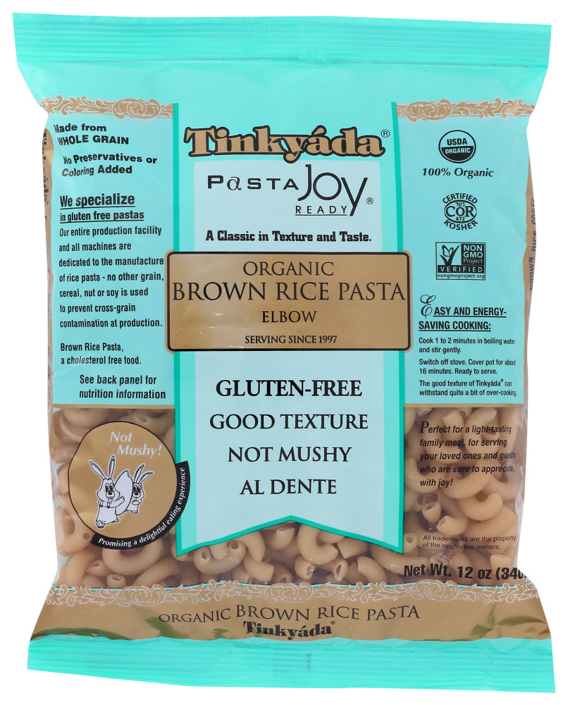 Tinkyada Organic Brown Rice Pasta Elbows - Case Of 12/12 Oz