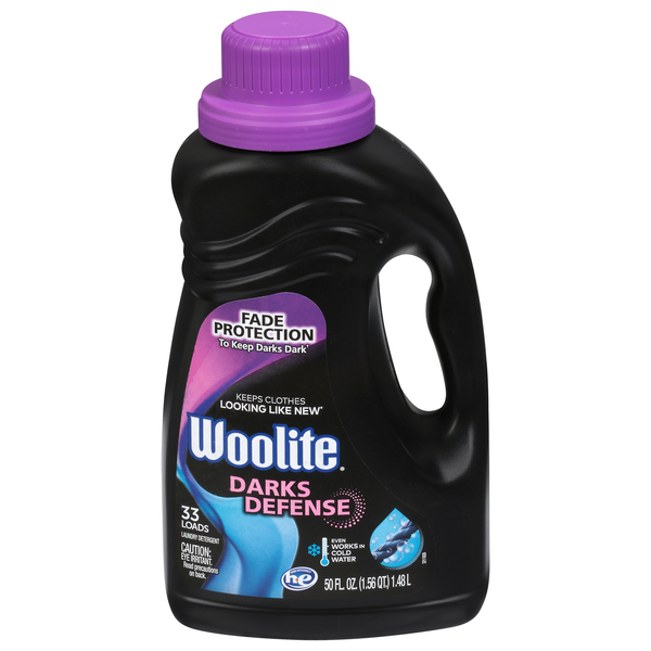 Woolite Darks Defense Liquid Laundry Detergent, 33 Loads, 50 Fl Oz, Regular & He Washers, Packaging May Vary