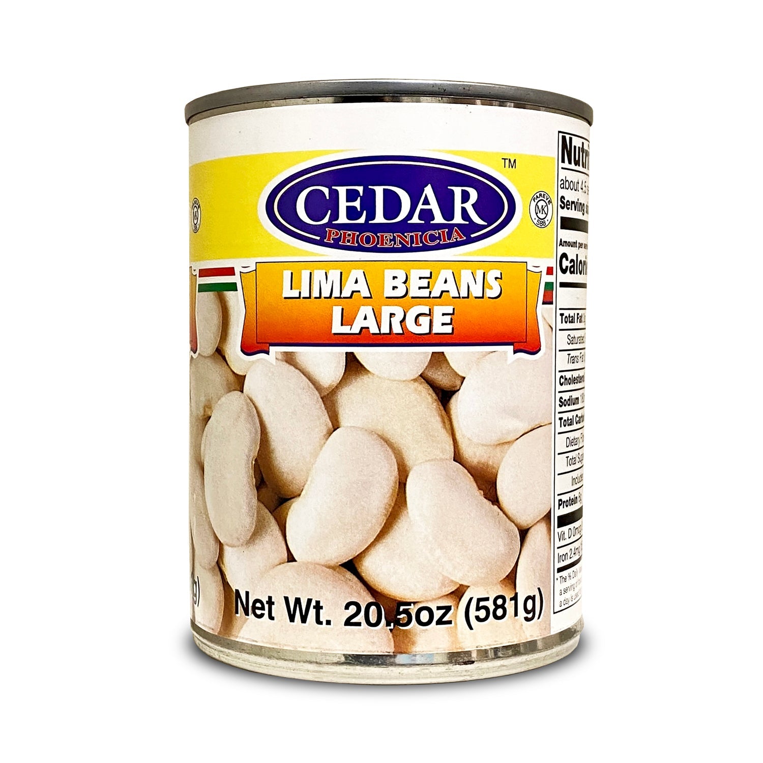 Cedar Large White Lima Beans