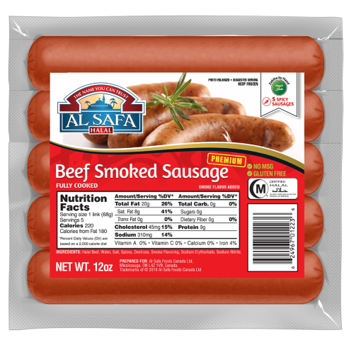 Al Safa Beef Smoke Sausage