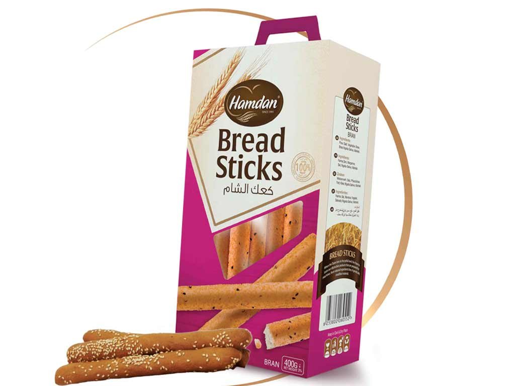 Hamdan Wheat Bran Sticks, Kaak 400