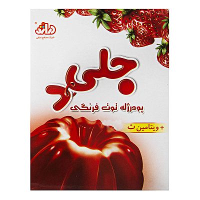 دراژه پودر ژله توت فرنگی 100 گرم