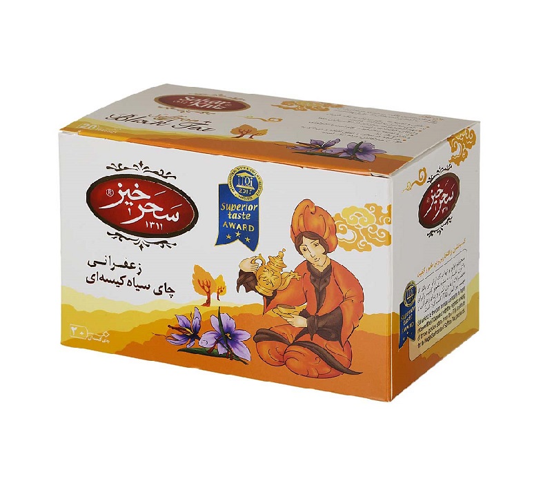 Saharkhiz Saffron Black Tea – 20Bags-چایی سیاه زعفرانی