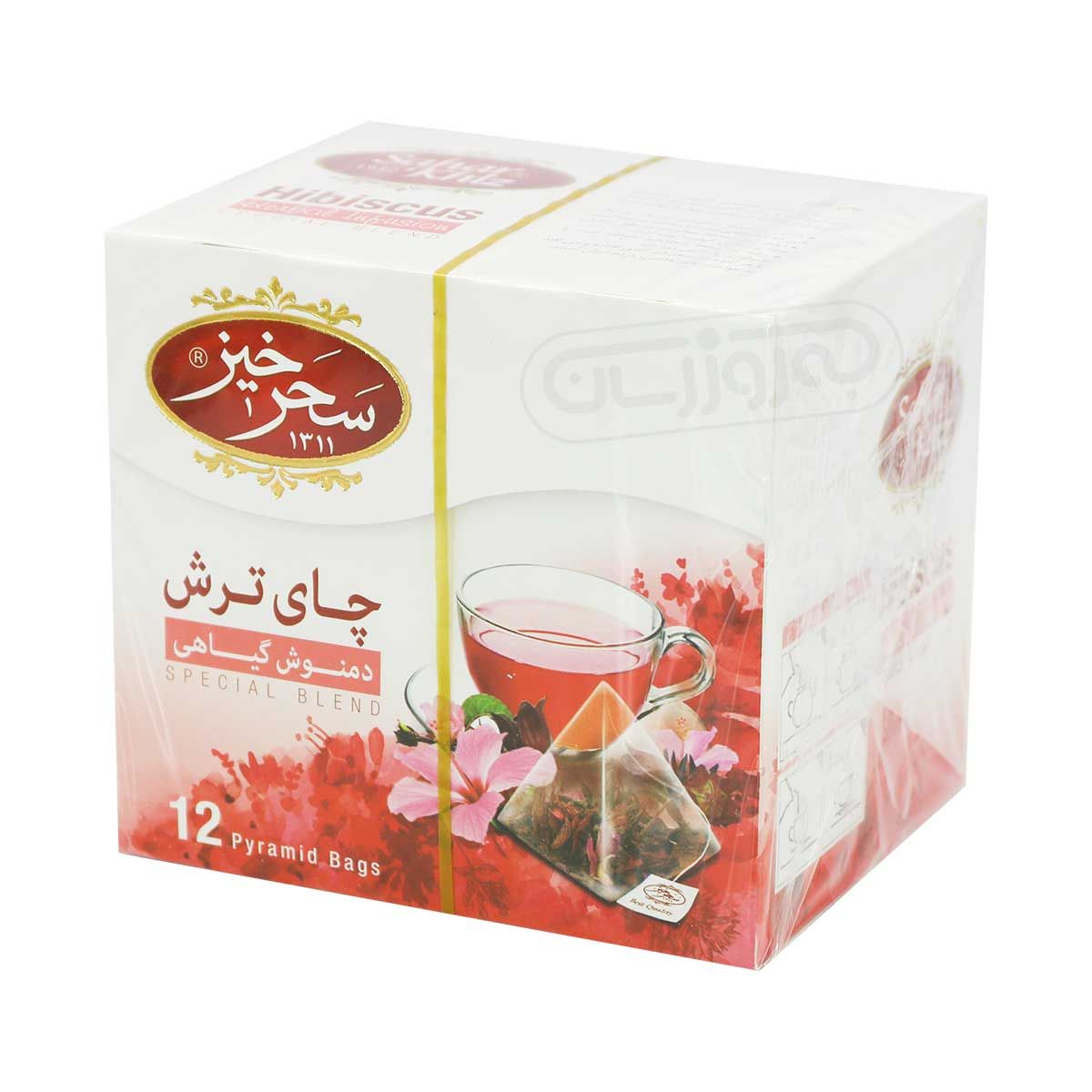 Saharkhiz دمنوش چای ترش سحرخیز 12 عددی