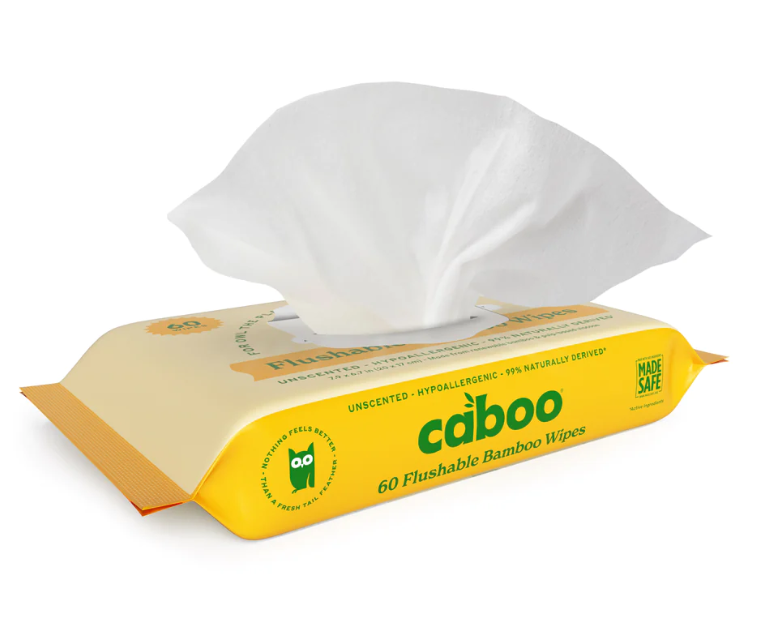 Caboo Flushable Bamboo Wipes 20pcs