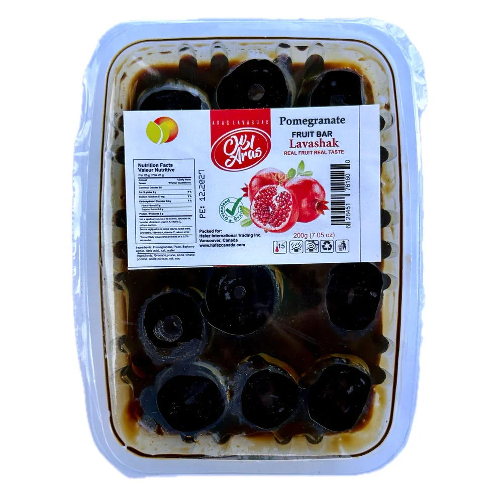 Wet Rolled Pomegranate Fruit Bar (Lavashak Anar) 7.05oz