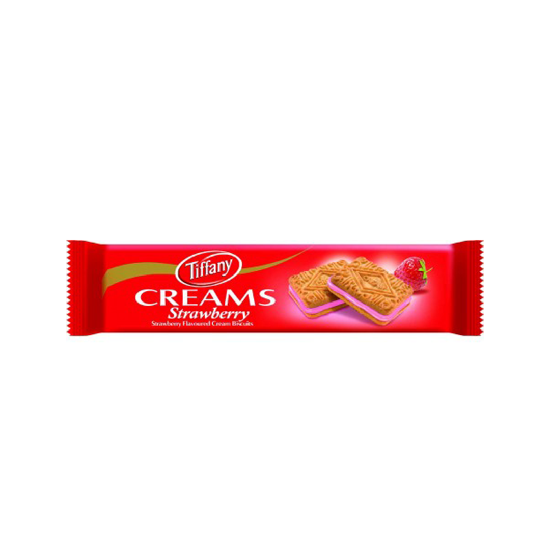 Tiffany Strawberry Cream Biscuits 90g