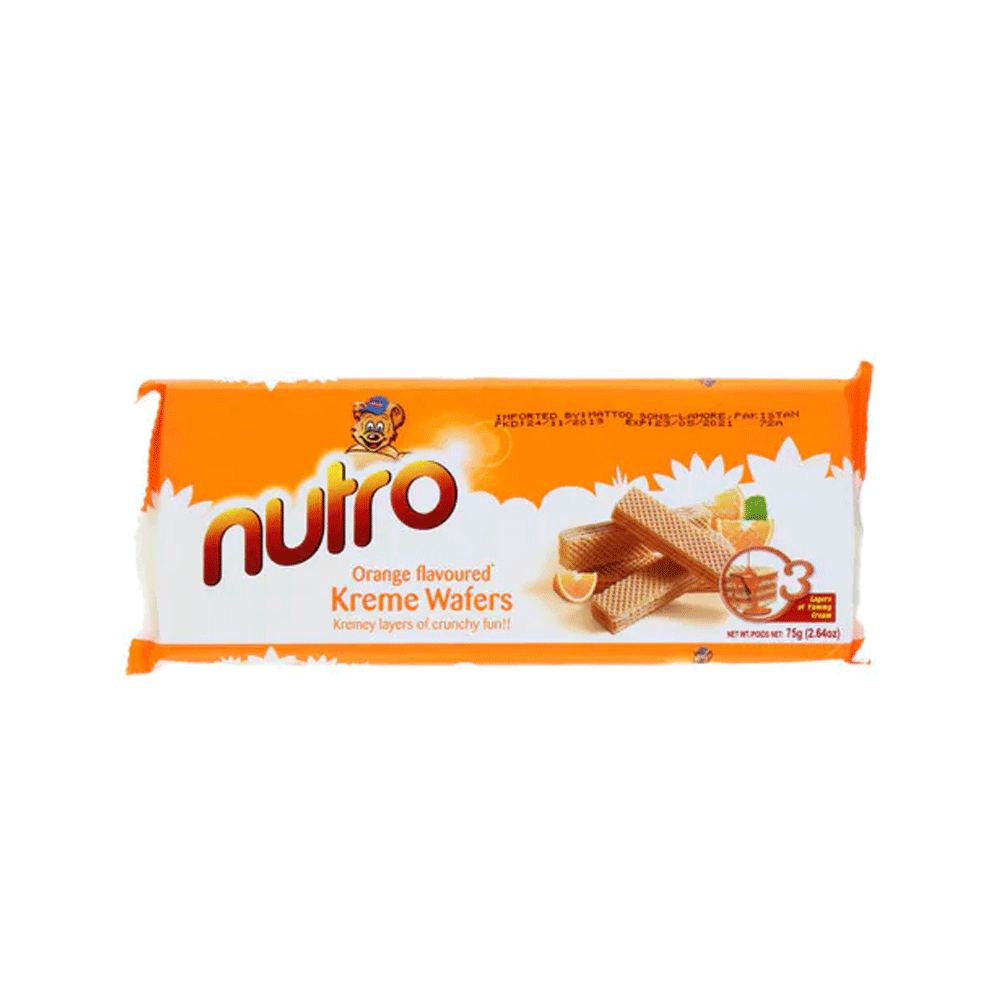 Nutro Wafer Orange 75gm -321-11635