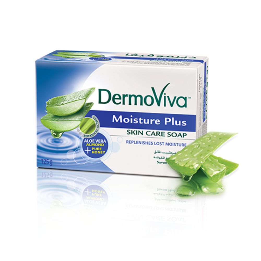 Dabur Dermoviva Moisture Plus Skin Care Soap, 125 Gm