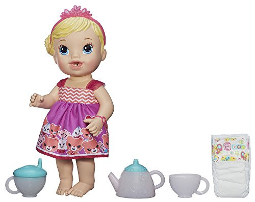 Baby Alive Lil' Sips Has A Tea Party Doll (Blonde)