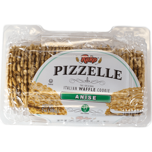 Reko Pizzelle Italian Anise Wafer Cookies