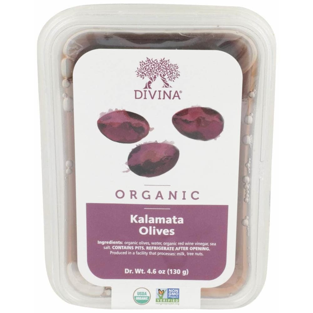 Divina Organic Kalamata Olives, 4.6 Oz
