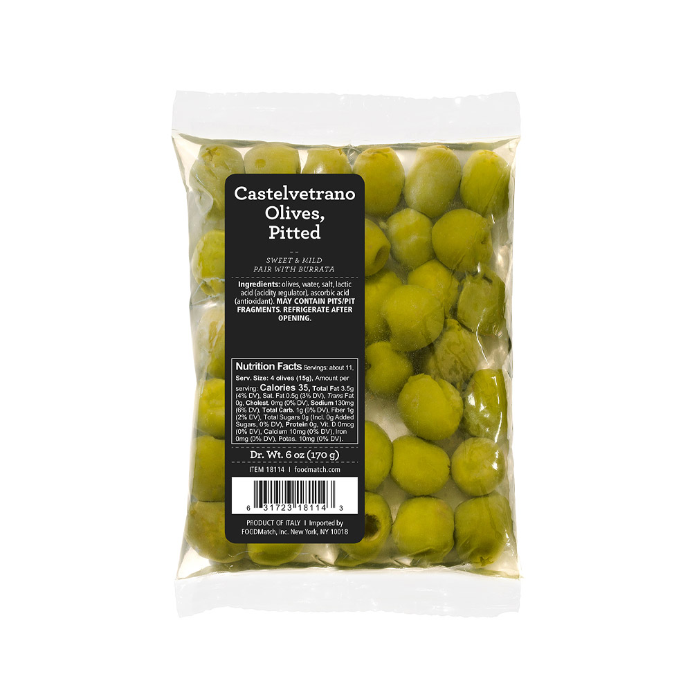 Divina Pitted Castelvetrano Olives, 6 Oz