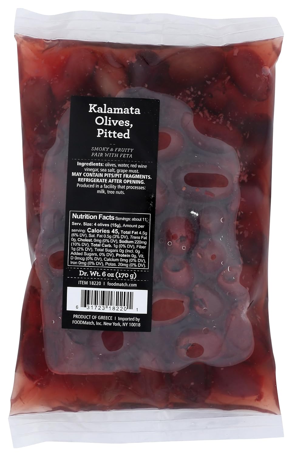 Divina Pitted Kalamata Olives, 6 Oz