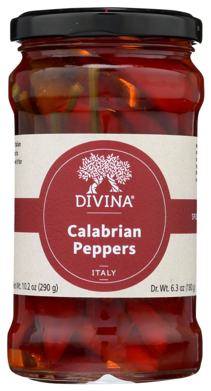 Divina Peppers Calabrian - Case Of 6 - 9.2 Oz