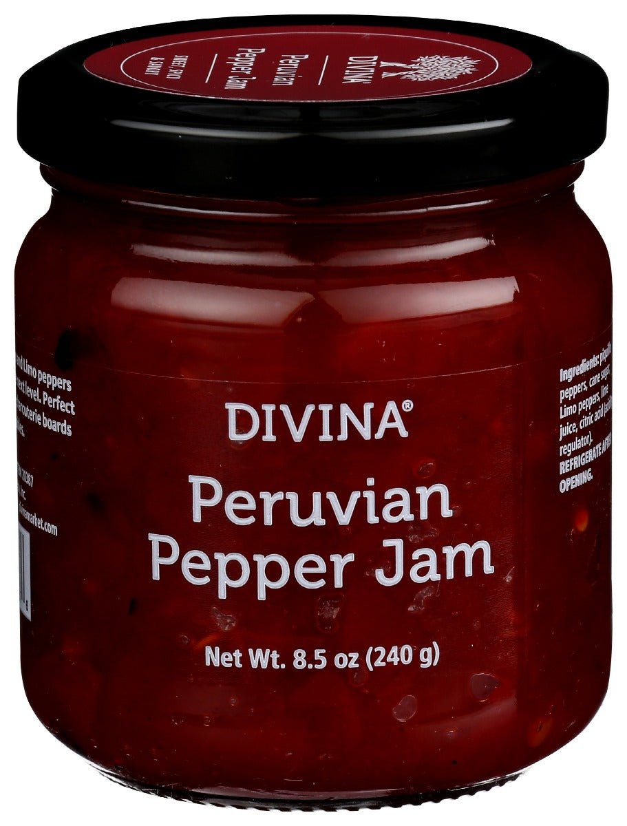 Divina Peruvian Pepper Jam, 8.5 Oz