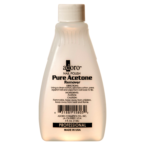 Adoro Nail Polish Remover 4z Pure Acetone Clear #adoro