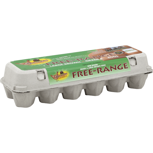 Farmer's Hen House Eggs, Grade A, Free Range, Large Brown