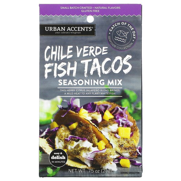 Urban Accents Chile Verde Fish Tacos Seasoning Mix 21g