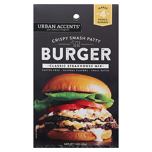 Urban Accents Crispy Smash Patty Burger Classic Steakhouse Mix