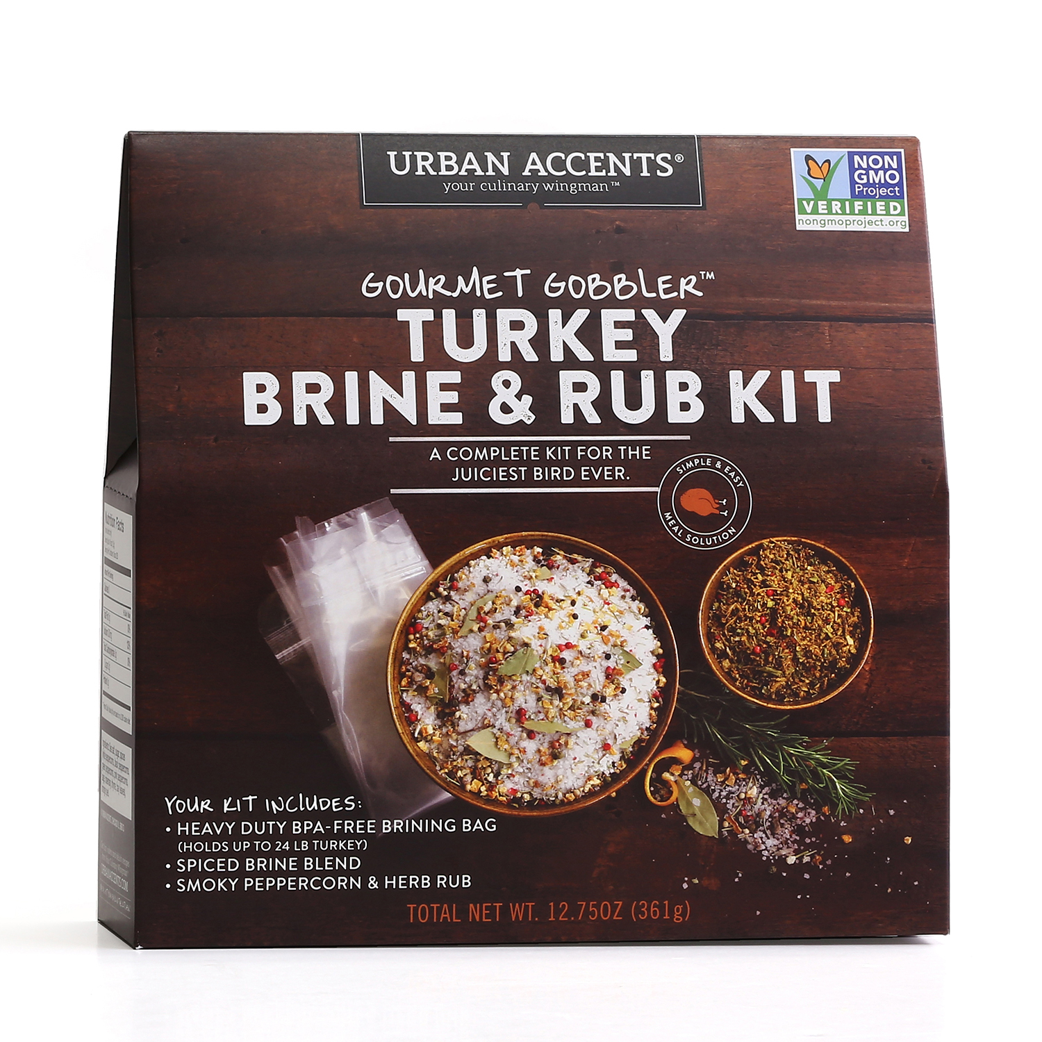 Urban Accents Gourmet Gobbler Complete Turkey Brine And Rub Kit