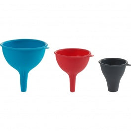 Trudeau Silicone Funnels, Set Of 3