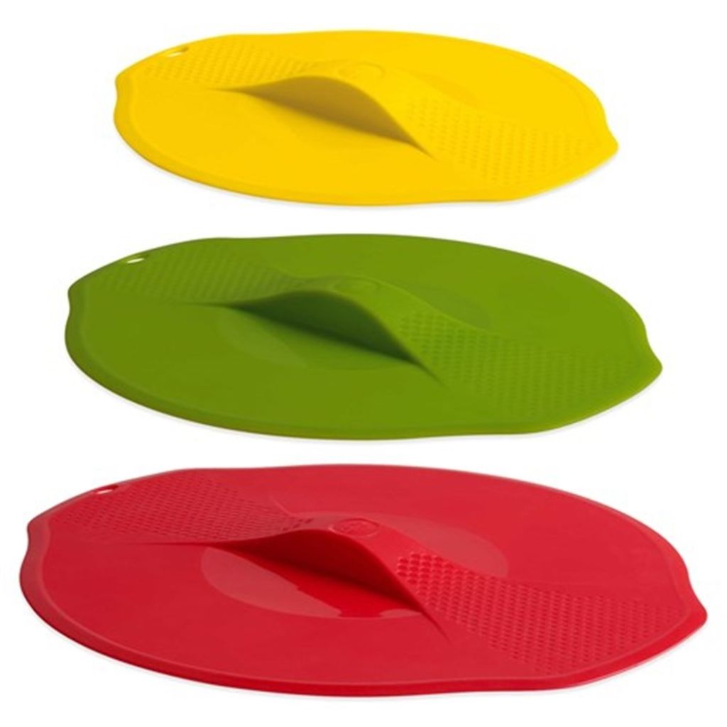 Trudeau Set Of 3 Silicone Lids For Bowls