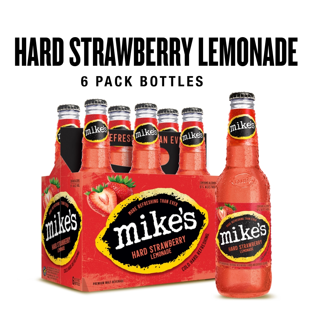 Mike's Premium Malt Beverage Hard Strawberry Lemonade Beer