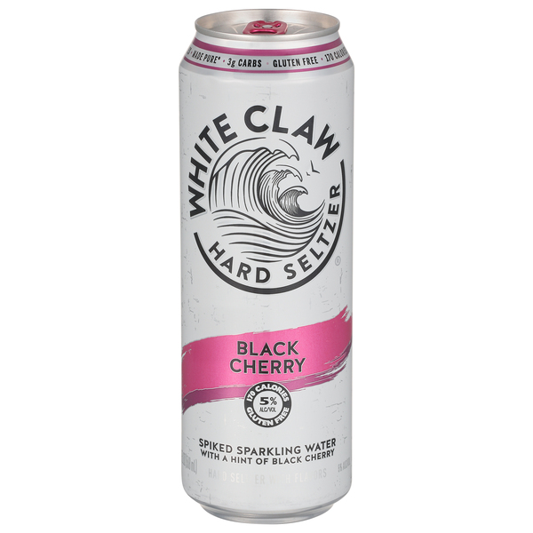 White Claw Hard Seltzer Black Cherry - 19.2 Fl Oz Can