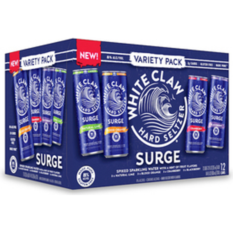 HOA White Claw Seltzer Surge Variety Pack 12x 12oz Cans