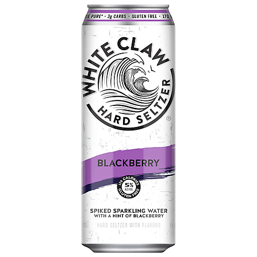 White Claw Hard Seltzer Blackberry 19.2 Fl Oz