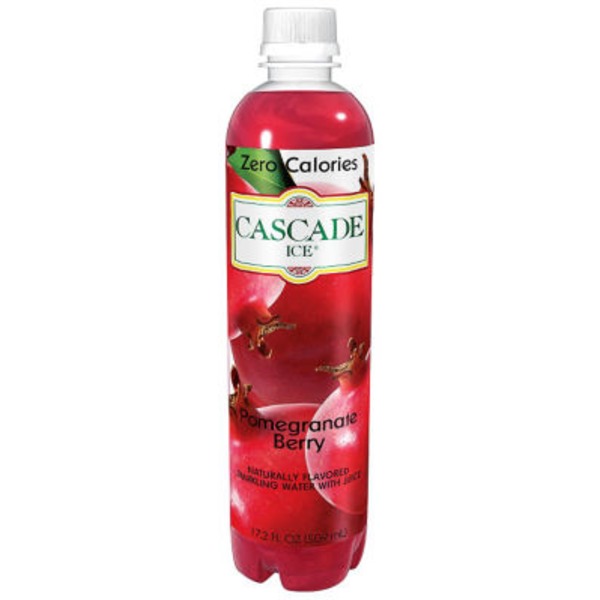 Cascade Ice Zero Calories Pomegranate Berry Sparkling Water 17.2 Fl Oz Bottle