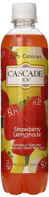 Cascade Ice Sparkling Water, Zero Calories, Strawberry Lemonade