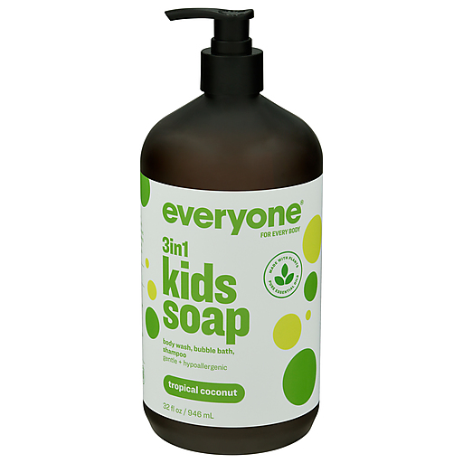 Everyone EO Products Soap For Kids, Tropical Coconut Twist