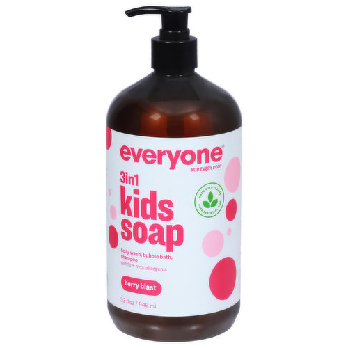 Everyone 3 In 1 Berry Blast Kids Soap 32 Fl Oz