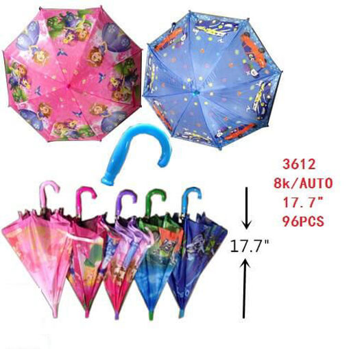 Assorted Style-Character Kids Umbrella 17.7" 96 Pc