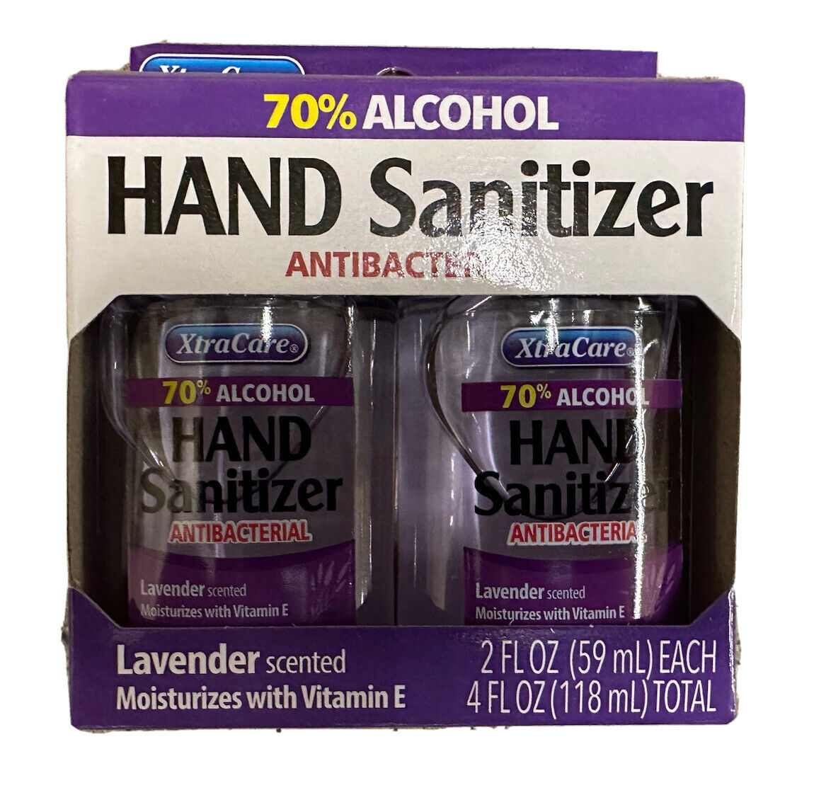 Xtra Care Hand Sanitizer Lavender Scent 2 Oz/2pk