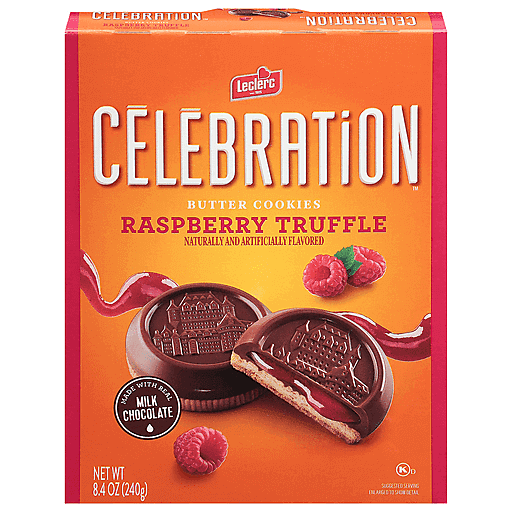Leclerc Butter Cookies, Raspberry Truffle 8.4 Oz