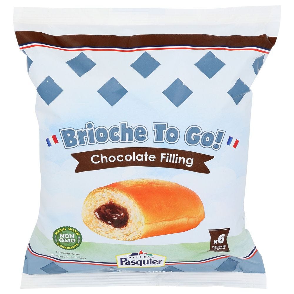 Pasquier Brioche Pitch Chocolate Filled 230g