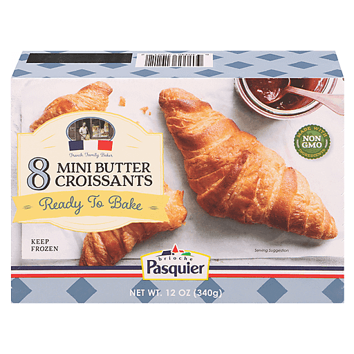 Brioche Pasquier Croissants, Butter, Mini