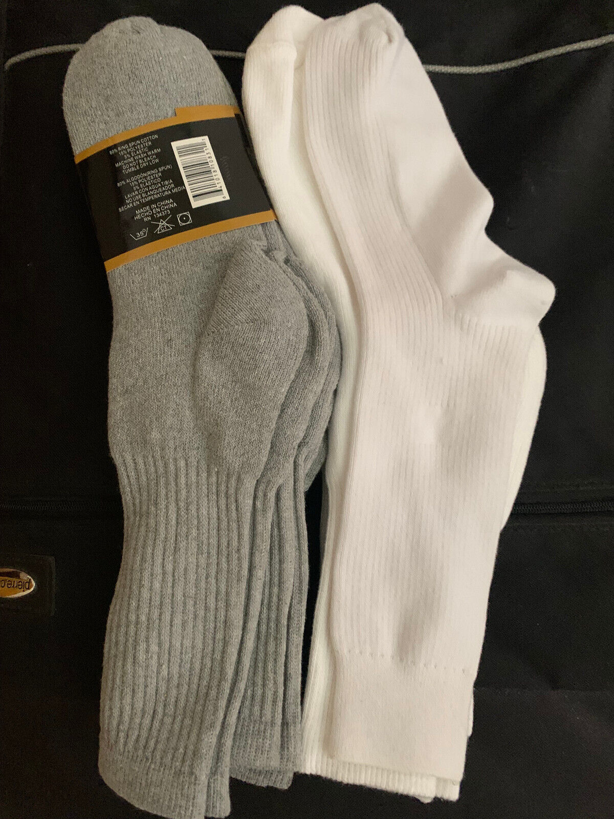 Socks Men Mid-cut 9-11 3pair 3 Asst Clr #59610m/sm