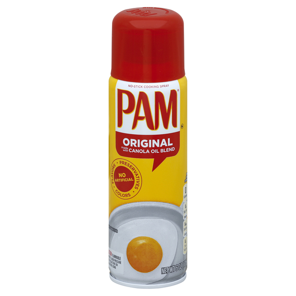 Pam Cooking Spray, No Stick, Original 6 Oz