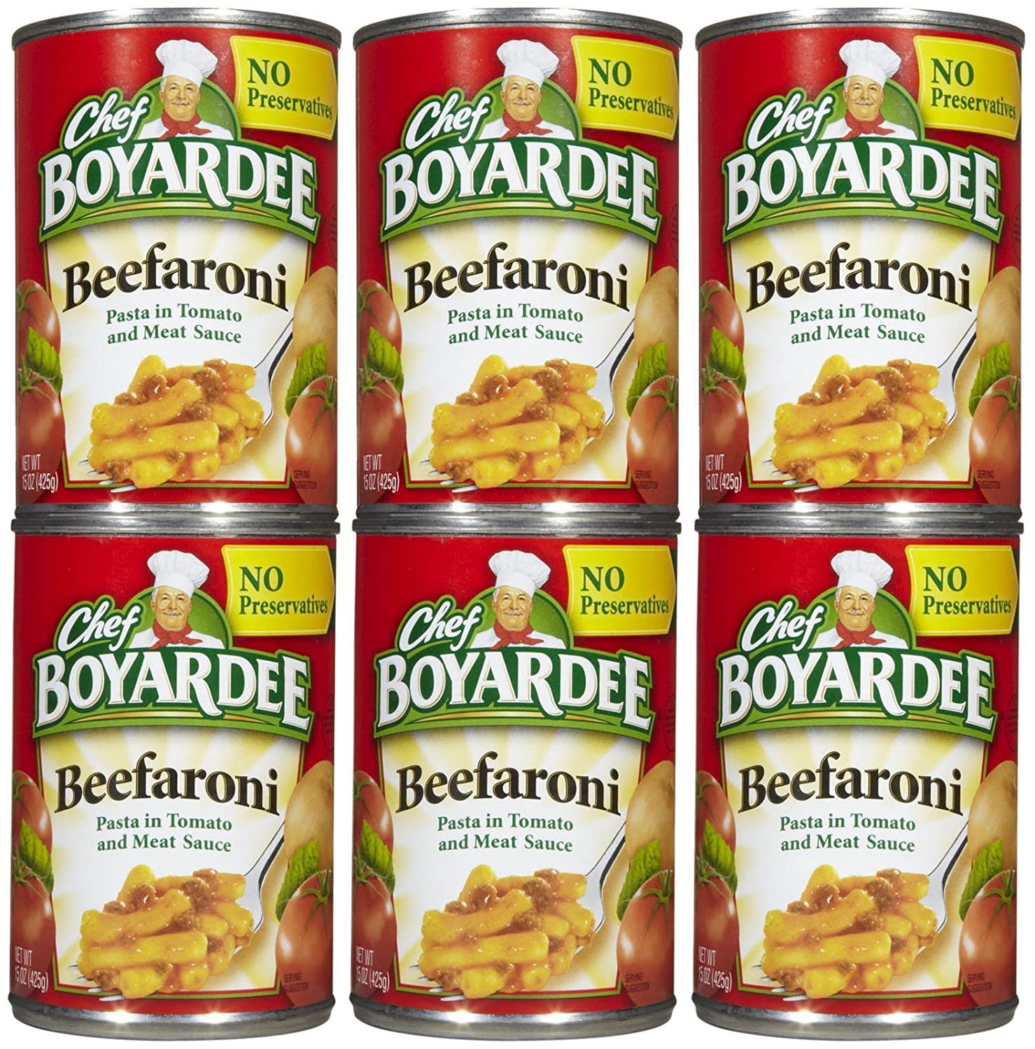 Chef Boyardee Beefaroni Pasta Can