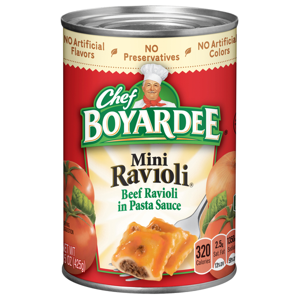 Chef Boyardee Tomato & Meat Sauce Beef Mini Ravioli