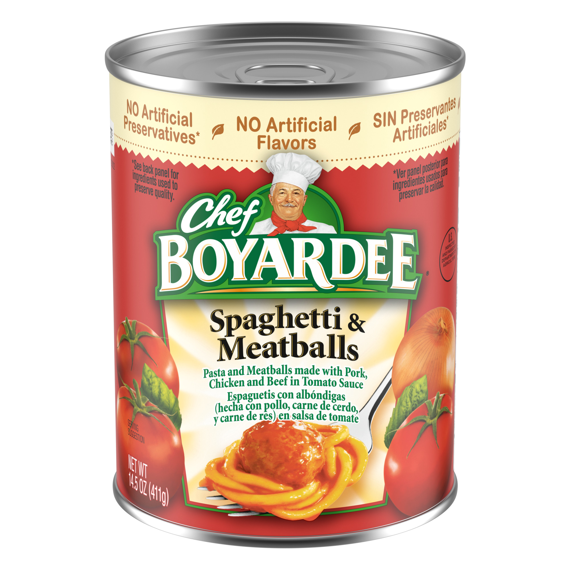 Chef Boyardee Spaghetti And Meatballs In Tomato Sauce - 14.5 Oz